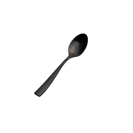 Bon Chef Manhattan, Soup/Dessert Spoon, Matte Finish, 18/10, 7.75" - Black Matte , set of 12 S3003BM
